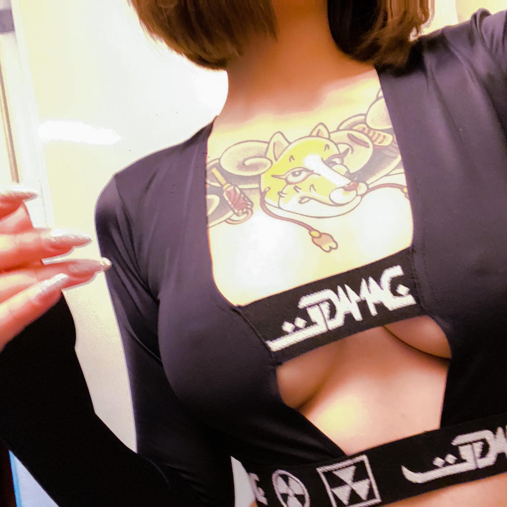 Image of DVMVGE BASIC 2way long sleeve crop