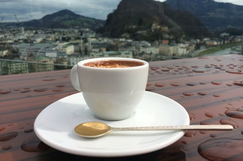 Image of silver small spoon with gilding and inscription in Latin
