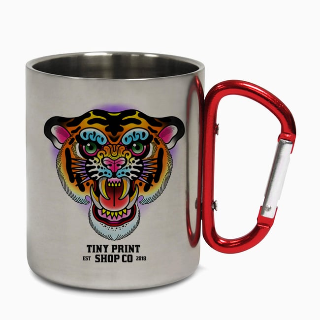Colour Tiger Carabiner Steel Mug
