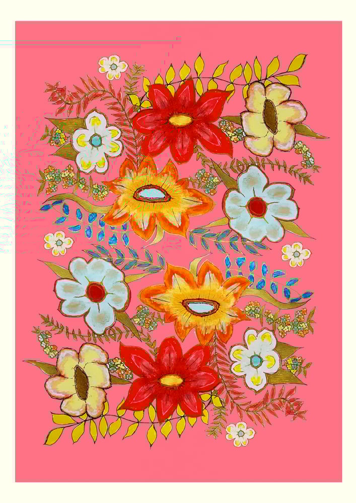 Image of PINK FLOWER SENSATION - LIMITED EDITION - GICLEE PRINT