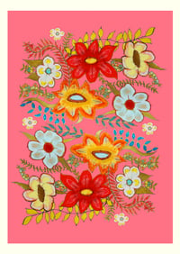 Image 1 of PINK FLOWER SENSATION - LIMITED EDITION - GICLEE PRINT