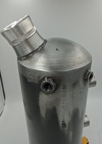 Image 1 of Tinworksinc Harley/Chopper/Bobber/Sportster/Vertical Oil Tank,4-1/2" 