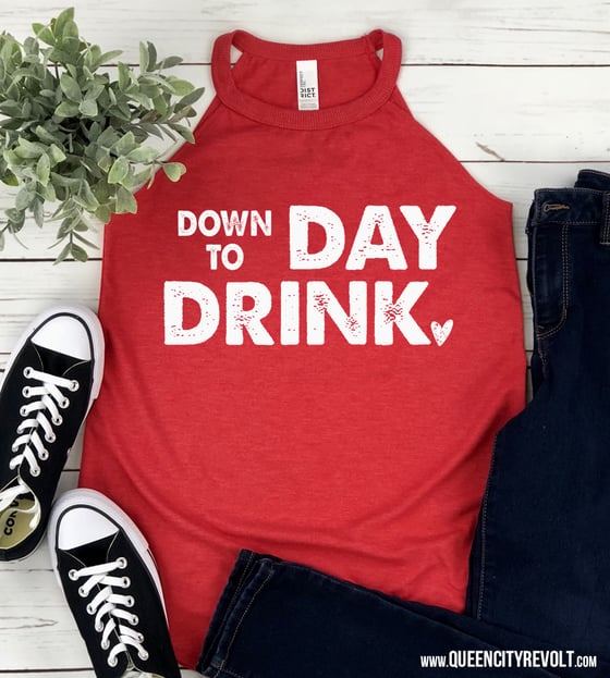 Image of Down to Day Drink, Heather Red 