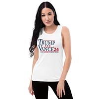 Image 1 of Trump Vance 24 MAGA Ladies’ Muscle Tank