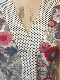 Image 5 of Spotty and floral handkerchief blouse