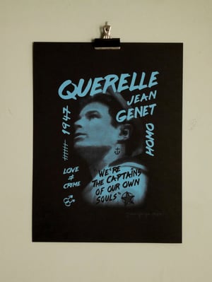 Image of QUERELLE -JEAN GENET - screenprint