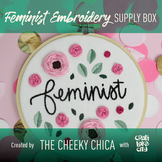 Image of Workshop Supply Box: Feminist Embroidery