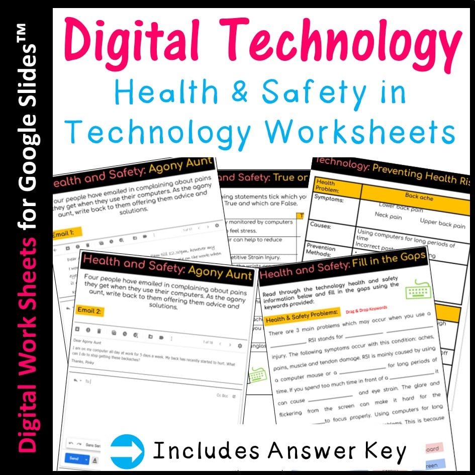 digital technology health safety issues in technology distance learning computer creations ltd