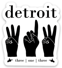 Image 1 of Detroit 313 Print/Sticker