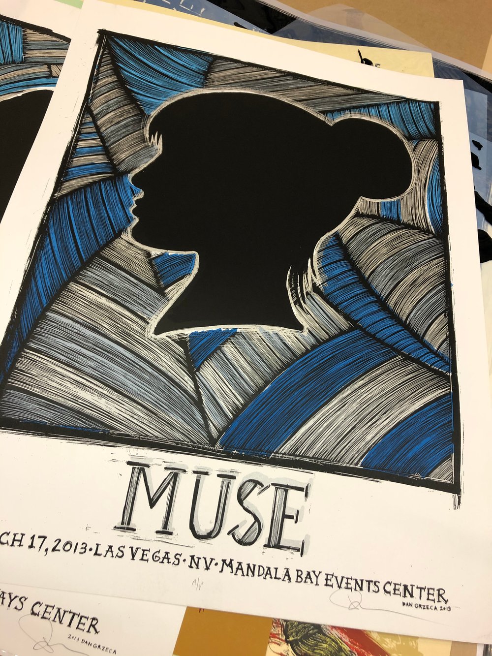 MUSE 2013 concert poster set