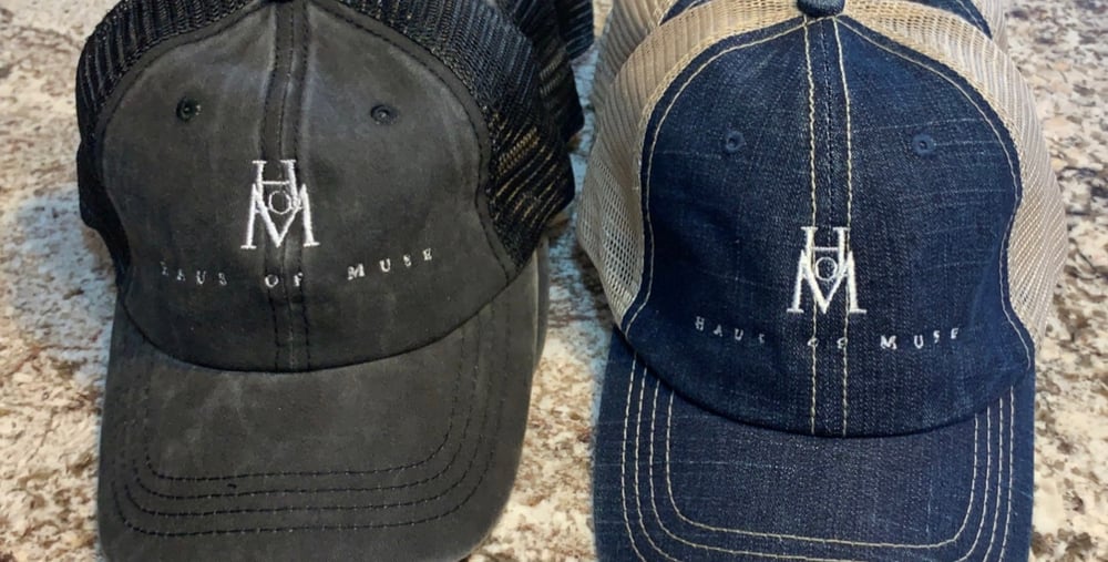 Image of Mesh x Denim Logo Trucker Cap 