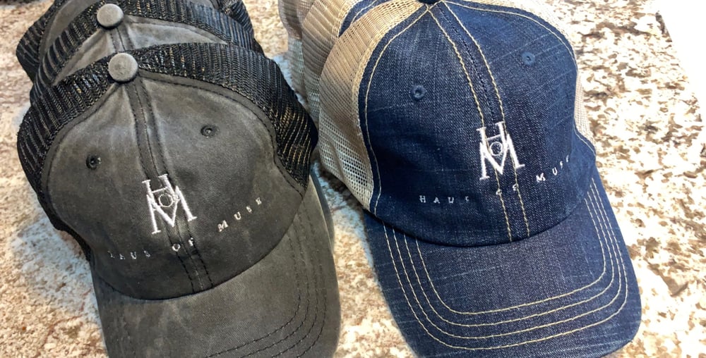 Image of Mesh x Denim Logo Trucker Cap 