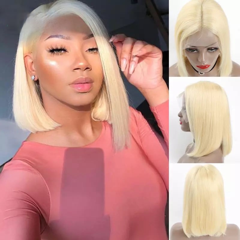 blonde bob lace wig