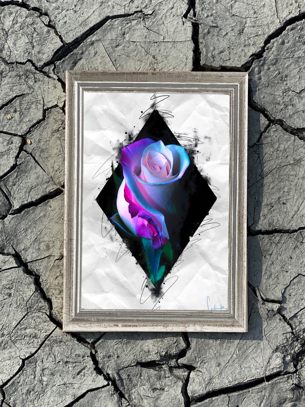 holographic Rose Print  (DIN A4)