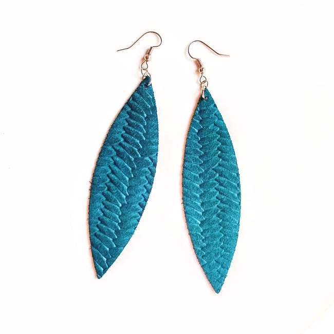 Tola Suede Earrings | Teal