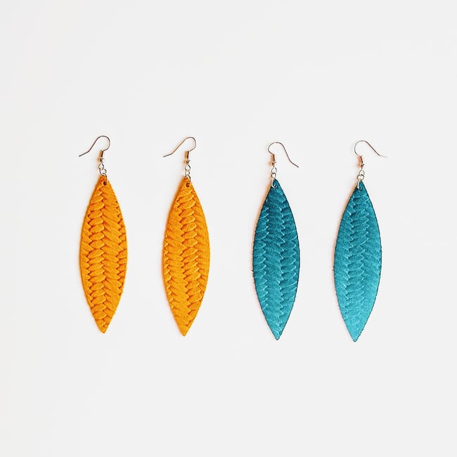 Tola Suede Earrings | Teal