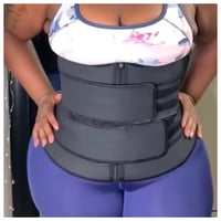 Image 1 of LATEX WAIST SNATCHER DOUBLE STRAP