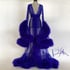 Cobalt/Royal Purple Deluxe "Cassandra" Dressing Gown  Image 2