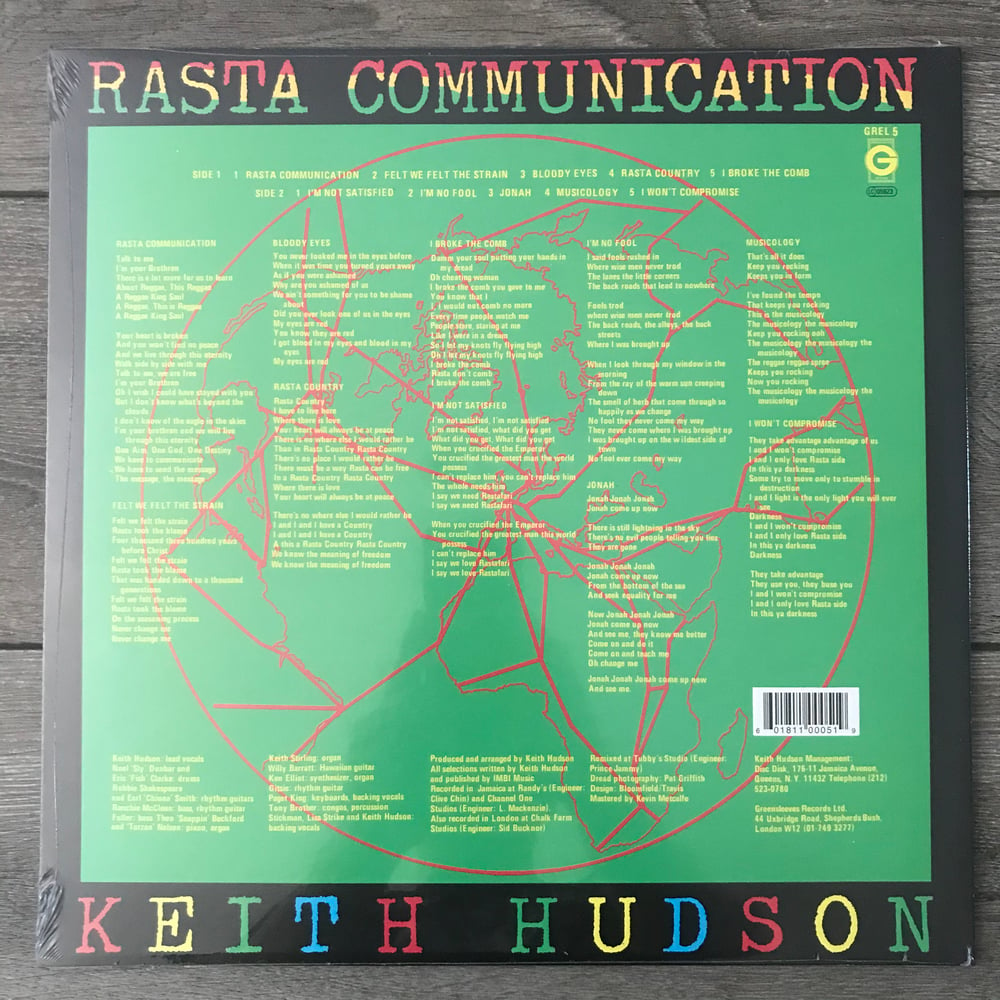 Image of Keith Hudson - Rasta Communication Vinyl LP