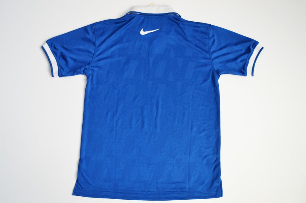 Image of Vintage 1990's Nike Air Tennis Court Logo Collared DriFit Shirt Sz.S