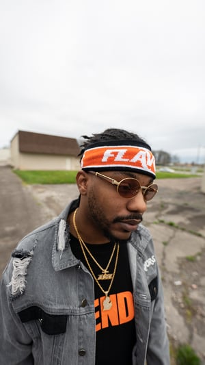 Image of Orange FLAVORS Headband