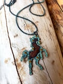 Crystal Horse Necklace 