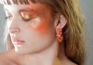 Image of CELESTIAL STUD EARRINGS - Desert