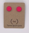 Small Clay Earrings - Pink