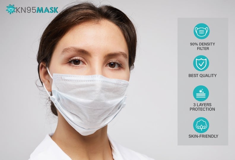 50 PCS-PACK DISPOSABLE MASK MASKS. US STOCK GURANTEED AND READY TO SHIP - ALL SALES ARE FINAL.