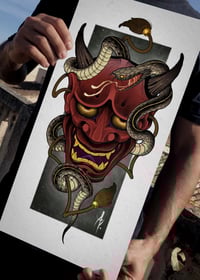 Hannya Mask. 45 x 22