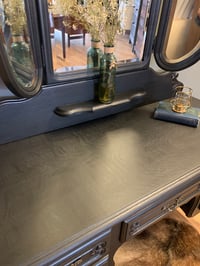 Image 5 of Black French oak dressing table 