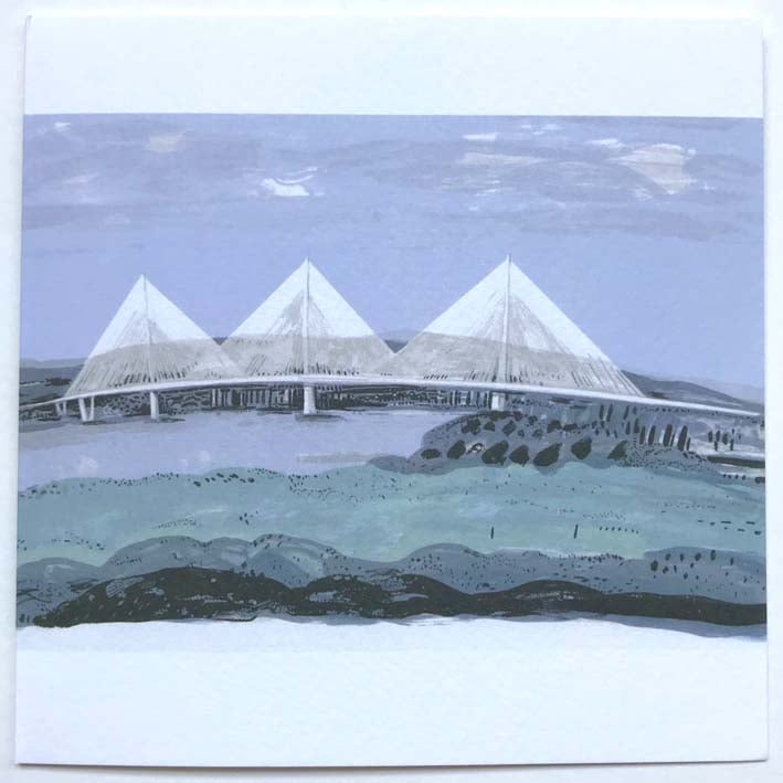 Image of Square Greetings cards ~ Edinburgh selection 03
