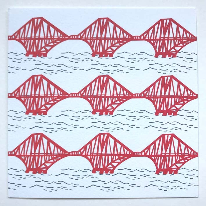 Image of Square Greetings cards ~ Edinburgh selection 03