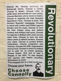 Image 1 of Choose Connolly A2 Poster