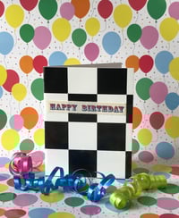 Image 4 of Happy Birthday checkered