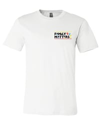 Family Matters Small Logo White T-Shirt