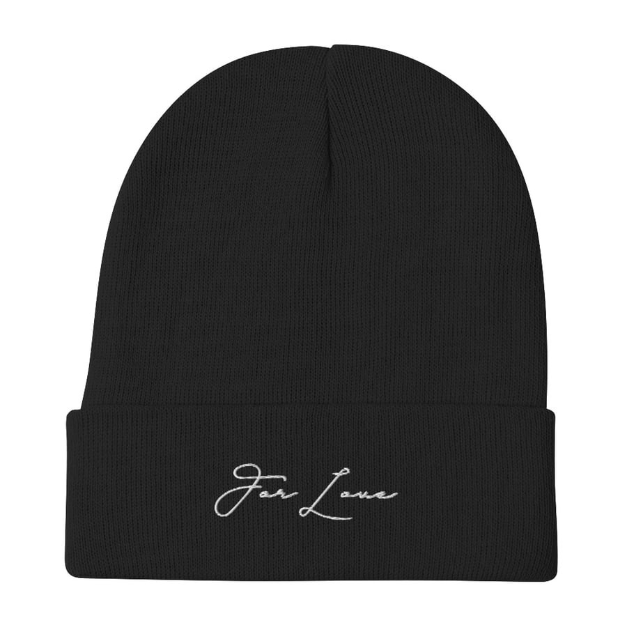 Image of For Love Embroidered Beanie