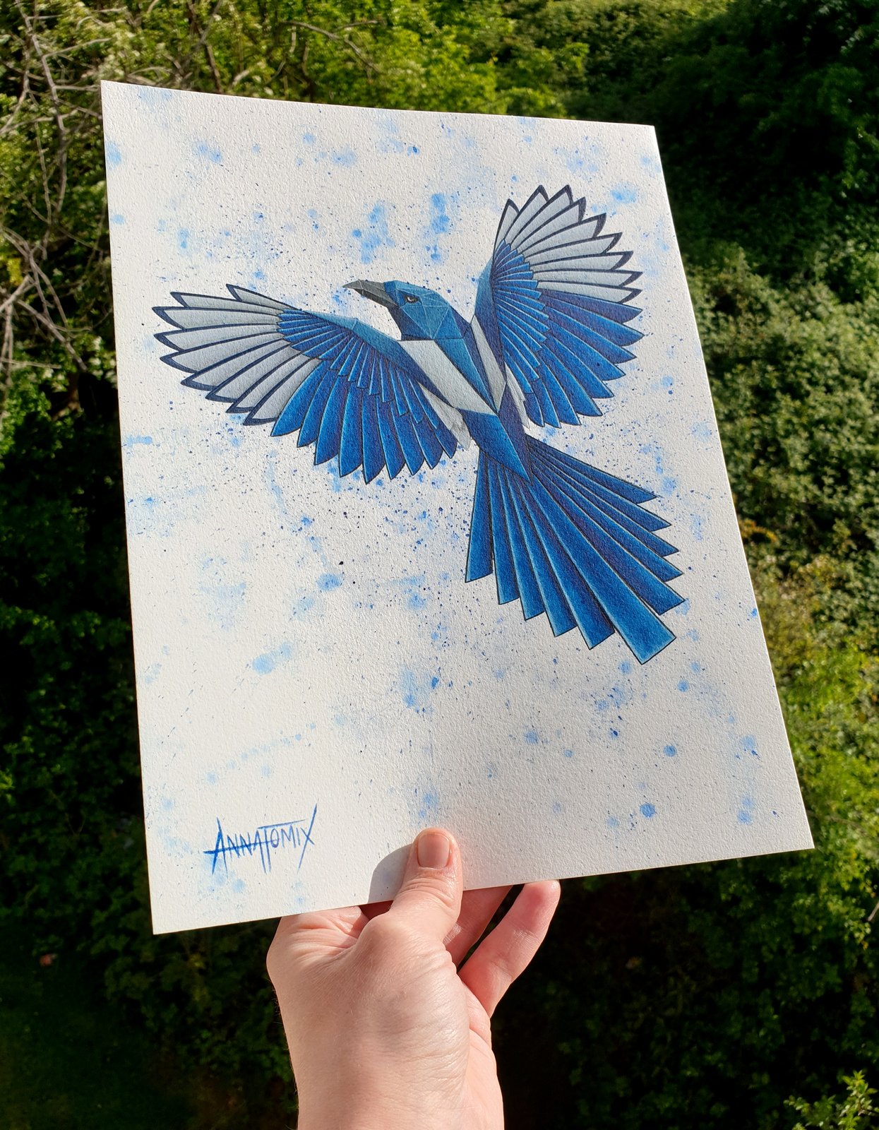 "Joy" original watercolour / ANNATOMIX