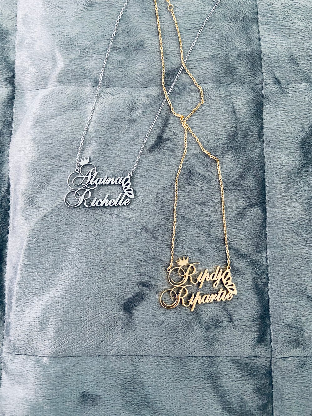 Image of  2 in 1 name necklaces 🖤.