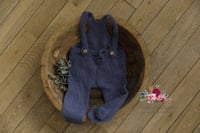 Image 4 of Footed Dungarees Romper 