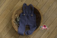 Image 4 of Footed Dungarees Romper