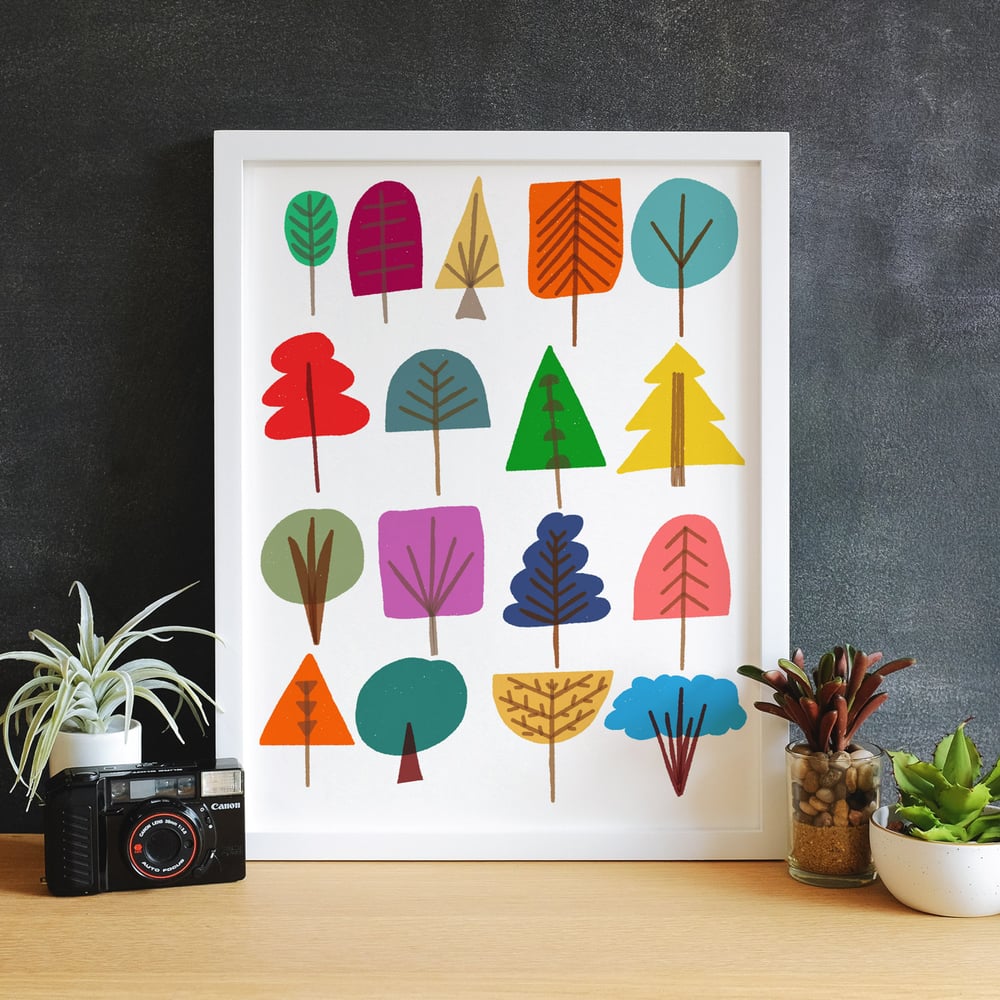 Image of 17 Trees Art Print