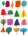 17 Trees Art Print