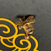 Gold coloured Bee design on 8mm titanium bar -helix-tragus- forward helix- conch etc 