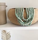 Soft Green Glass Beads 
