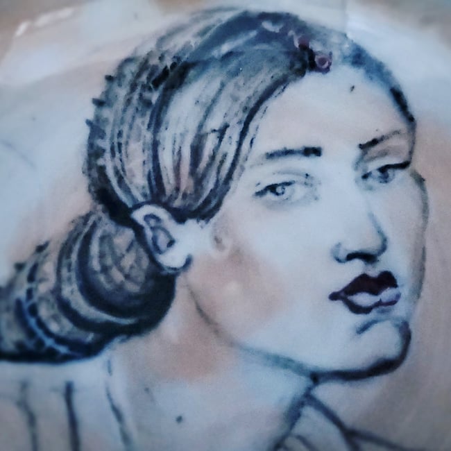 Persephone Portrait Porcelain Bowl