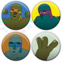 Image 1 of Green Lovers magnet set