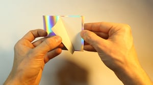 Image of Blank Holographic Eggshell Stickers