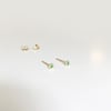 Tiny Emerald Stud Earring (SINGLE) 