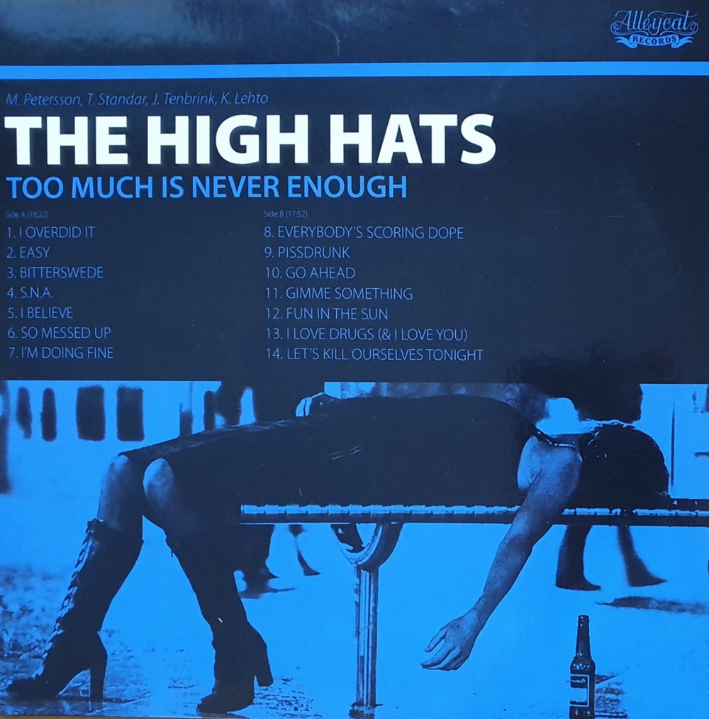 The High Hats - Too Much Is Never Enough (CD)